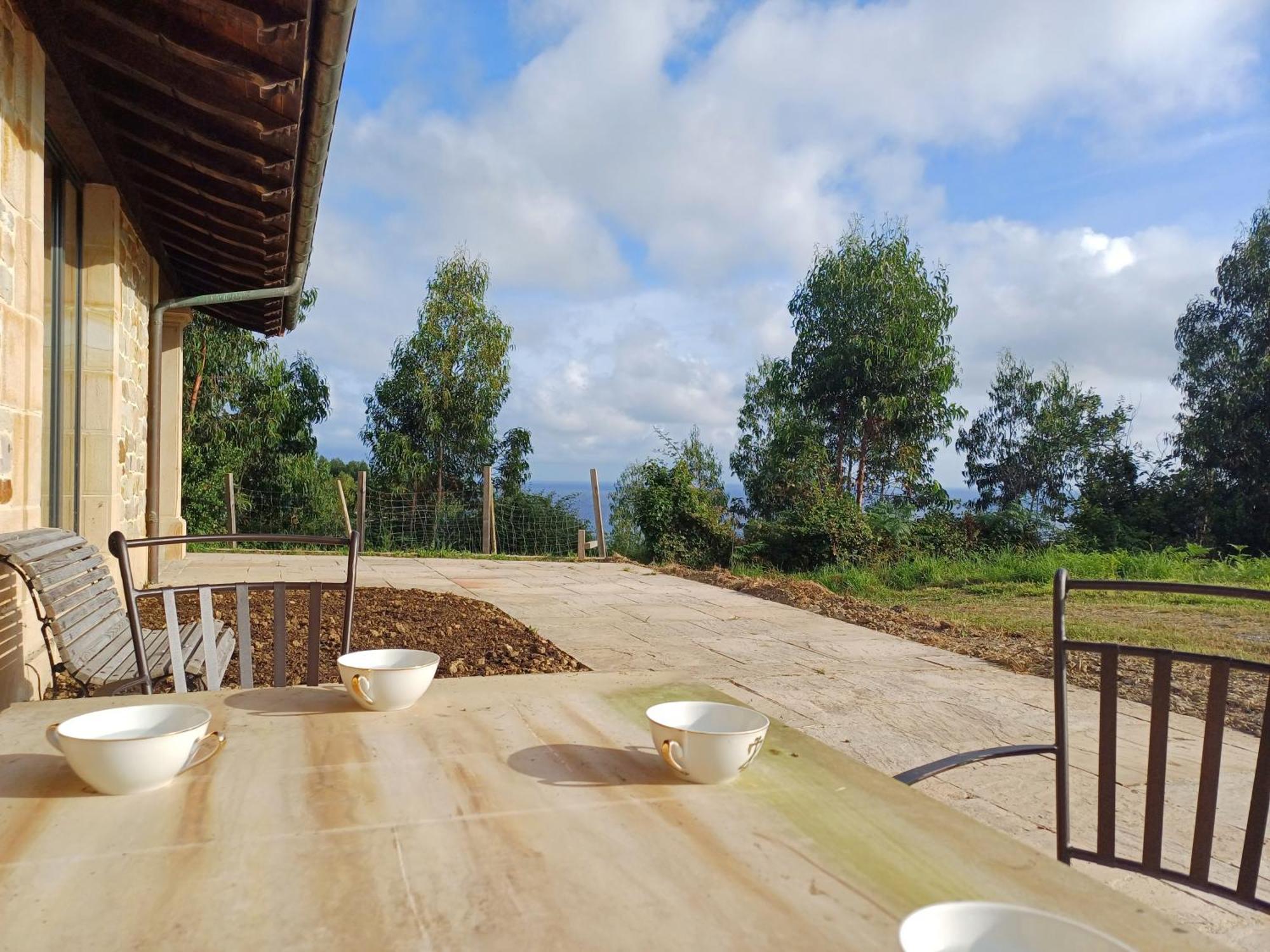 Amplio Apartamento Con Jardin En Villa Haritza Con Vistas Al Mar Ea Kültér fotó